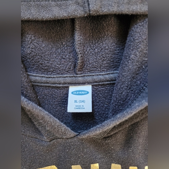 Old Navy, Black Pullover Hoodie, sz XL 14 - Picture 4 of 9
